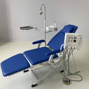 Sillón Dental Portátil Zc Zc015 Azul Manual con Escupidera Integrada y Luz para Uso Clínico - Product Image 5