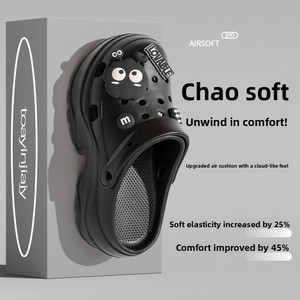 Sandales de plage respirantes à semelle épaisse en EVA pour femme, anti-odeur, rehaussantes, collection été 2024 - Product Image 6