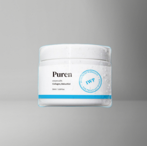 Crème faciale dermatologique Puren pour la grossesse avec acide hyaluronique et collagène, hydratation longue durée 100 heures, 100 ml, fabriquée en Corée - Product Image 1