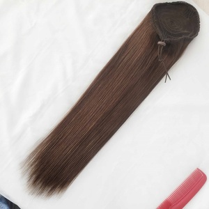 Extensión de <span class=keywords><strong>Cola</strong></span> de Caballo de <span class=keywords><strong>Cabello</strong></span> Humano <span class=keywords><strong>Natural</strong></span> Real - Product Image 6