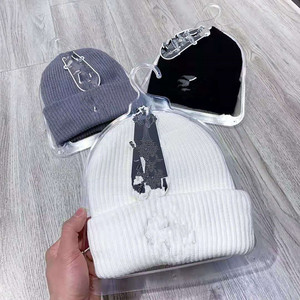 Kejia Hợp Thời Trang Phong Cách Ins Mùa Đông Chữ Thập Thư Dệt Kim Mũ Dày Mũ Len Ấm Áp Cho Các Cặp Vợ Chồng Mô Hình Hộp Sọ Phổ Thông Vải Tính Năng - Product Image 2