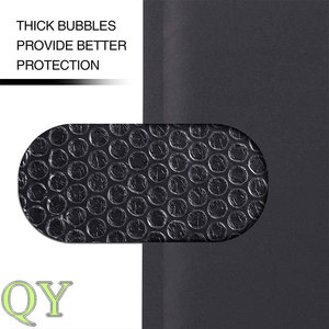 Sobres acolchados de burbujas de polietileno con logotipo personalizado QY, sobres de envío acolchados, bolsas de embalaje con amortiguación en color marrón y negro - Product Image 5