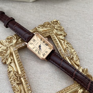 Retro Women's Quartz <b>Watch</b> Classic Casual Rectangle Dial PU Strap Band Huyo Fashionable <b>Watch</b> - Product Image 4