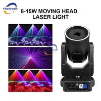 Luz láser RGB a todo color con cabezal móvil de 10W para escenario, DMX512, efecto de haz, luz profesional para DJ, luz de discoteca para bodas, adecuada para clubes