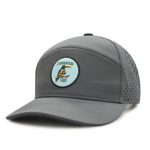Gorra Deportiva Impermeable con Parche Bordado Personalizado OEM, Visera Plana, Malla Transpirable en la Parte Trasera, Ajustable con Cierre a Presión, Unisex, para Actividades al Aire Libre - Product Image 5