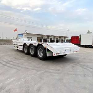 Semirremolque de Plataforma Baja de 3 Ejes a Bajo Precio, Remolque de Plataforma Personalizable en Venta - Product Image 1