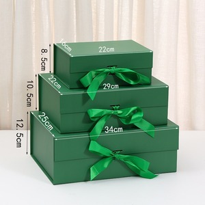 Kotak Hadiah Lipat dengan Tutup Magnetik Logo Kustom dan Pita untuk Pernikahan, Ulang Tahun, Natal, Perhiasan, dan Kemasan Pakaian - Product Image 2