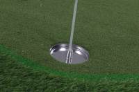 Grand tapis d'entraînement de golf professionnel avec gazon artificiel réaliste et 3 drapeaux pour enfants, pour putting intérieur/extérieur