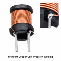 Inducteur à enroulement vertical à 2 broches, bobine de précision en cuivre pur pour alimentation électrique, circuit de convertisseur CC-CC