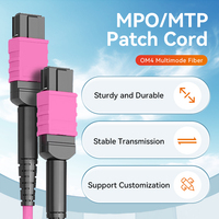 Cable Troncal de Fibra Óptica MPO de Alta Calidad Personalizable de 1/2/3/4M, 8/12/24 Hilos, Polaridad B, Multimodo, para Centro de Datos, APC/UPC