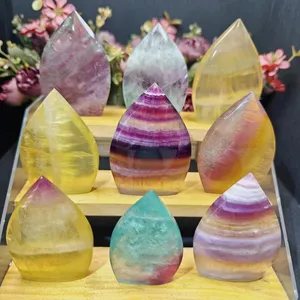 Großhandel Heil kristall Hot Sale Fengshui Natural Craft Candy Fluorit Ornament für Geschenke