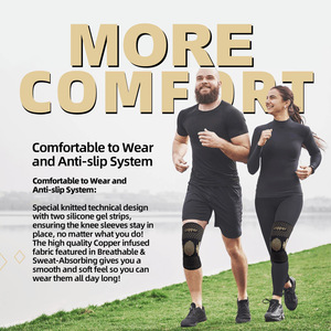 Genouillère de sport à compression avec ions de cuivre, respirante, pour le basketball, le cyclisme, la randonnée, équipement de protection unisexe JBYK-1369 - Product Image 4