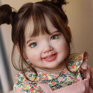 Nouveau produit 2024, poupée reborn réaliste en silicone souple de 70 cm, poupée fille souriante, poupée artisanale de haute qualité - Product Image 5