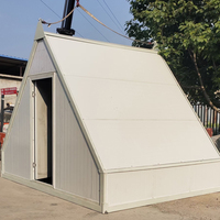 Usine préfabriquée mobile pliable petites maisons sur roues de remorque portable pliable maison de conteneur préfabriquée avec cuisine