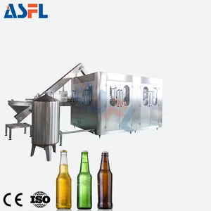 Automatic 3 in 1 330ml Craft Beer Production Line Isobaric Beer Bottle Filling Machine Wine Bottling Machine