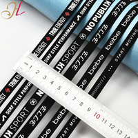 Hualiu, venta al por mayor, superventas, diseño de logotipo, banda Web, nailon, goma, estampado de letras, correa de sujetador