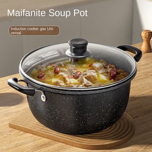 Ensemble de casseroles de cuisson antiadhésives pour <span class=keywords><strong>induction</strong></span>, faitout <span class=keywords><strong>en</strong></span> <span class=keywords><strong>fonte</strong></span> antiadhésif avec couvercle - Product Image 4