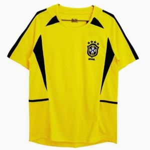02 for Brazil Home Retro Football Suit for Men Short Sleeve Carlos 9 <strong>Ronaldo</strong> 11 Ball <strong>Clothing</strong> 06 - Product Image 2