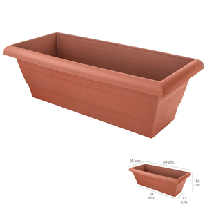 Fioriera da Balcone Saturnia 49x21x16 cm. - Product Image 1