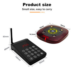 CATEL 2025 Sistema Inalámbrico de Llamada para Restaurantes en Oferta, 10 Pagers con Pantalla LED para Gestión de Colas - Product Image 6