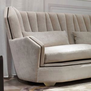 Ý thiết kế sang trọng kem da ghế sofa đặt vải hiện đại <span class=keywords><strong>sofaset</strong></span> nhà hiện đại sofa sang trọng đồ nội thất phòng khách - Product Image 2