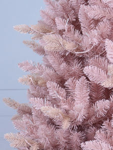 <span class=keywords><strong>Sapin</strong></span> de Noël artificiel pré-éclairé de 150 cm x 180 cm avec lumières LED, fonctionne sur piles, <span class=keywords><strong>petit</strong></span> <span class=keywords><strong>sapin</strong></span> rose de 1,5 m pour table, utilisation intérieure - Product Image 3