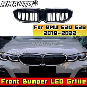 Grille de pare-chocs avant LED pour BMW Série 3 G20 G28 2019-2022, kit carrosserie, pièce de modification - Product Image 1