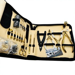 Strong Hold Hair Extension Tools <b>Kit</b> with Stainless Steel Tape and Pliers for <b>Weave</b> & Braid Application & Removal - Product Image 1