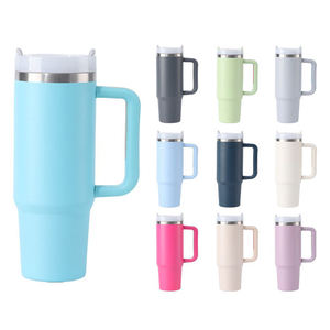 Custom logo 40oz <b>Large</b> Capacity Stainless Steel Travel Tumbler Cup Insulated Leakproof Tumbler Mug for Sports with Handle&lid - Product Image 4