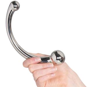 Gode en métal avec baguette <span class=keywords><strong>pour</strong></span> prostate, godemichet anal à double tête en acier inoxydable, massage du point G, jouets sexuels <span class=keywords><strong>pour</strong></span> hommes, femmes, lesbiennes et gays - Product Image 1