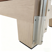 Machine de Pilates Reformer Professionnelle Portable en Bois d'Érable Réglable avec Garantie de 5 Ans pour la Maison, la Salle de Sport et le Studio – Cœur en Bois Massif
