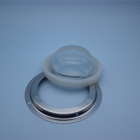 Diffuseur de lumière LED en borosilicate, lentille à 90 degrés