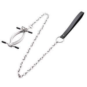 Legierung Klitoris Schamlippen Klemmen Metall kette Leine <span class=keywords><strong>Clip</strong></span> Fetisch Bondage BDSM Sexspielzeug - Product Image 2