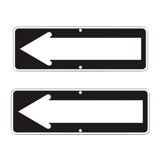 Eye-Catching Clear Professional Customized Reflective Left and Right Arrow Signboards Direction Indication Traffic Sign