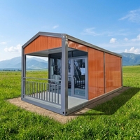 Maison conteneur modulaire mobile préfabriquée démontable, dimensions personnalisées pour pod de glamping, auto-assemblage, fabricant d'hébergements.