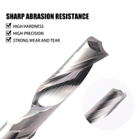 Fresa de carburo sólido para corte de aluminio CNC, herramienta de fresado de un solo filo con borde antiacumulación