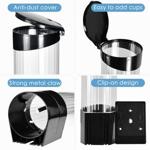 Support mural moderne et écologique pour gobelets jetables en plastique, anti-poussière, pour distributeur d'eau de cuisine domestique - Product Image 3
