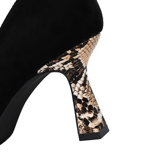 1878-9 BIGTREE delle Donne sexy di modo scarpe tacco Leopardo colori Misti <span class=keywords><strong>tacchi</strong></span> Alti della pelle scamosciata dita dei piedi A Punta femminile Singolo scarpe - Product Image 6