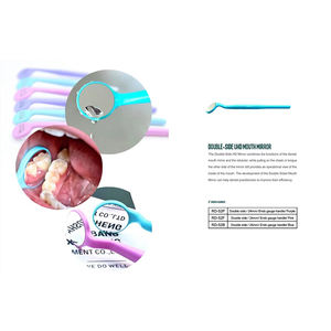 Specchietto per bocca ad alta definizione in plastica dentale colorata autoclavabile in plastica singola/doppia - Product Image 3