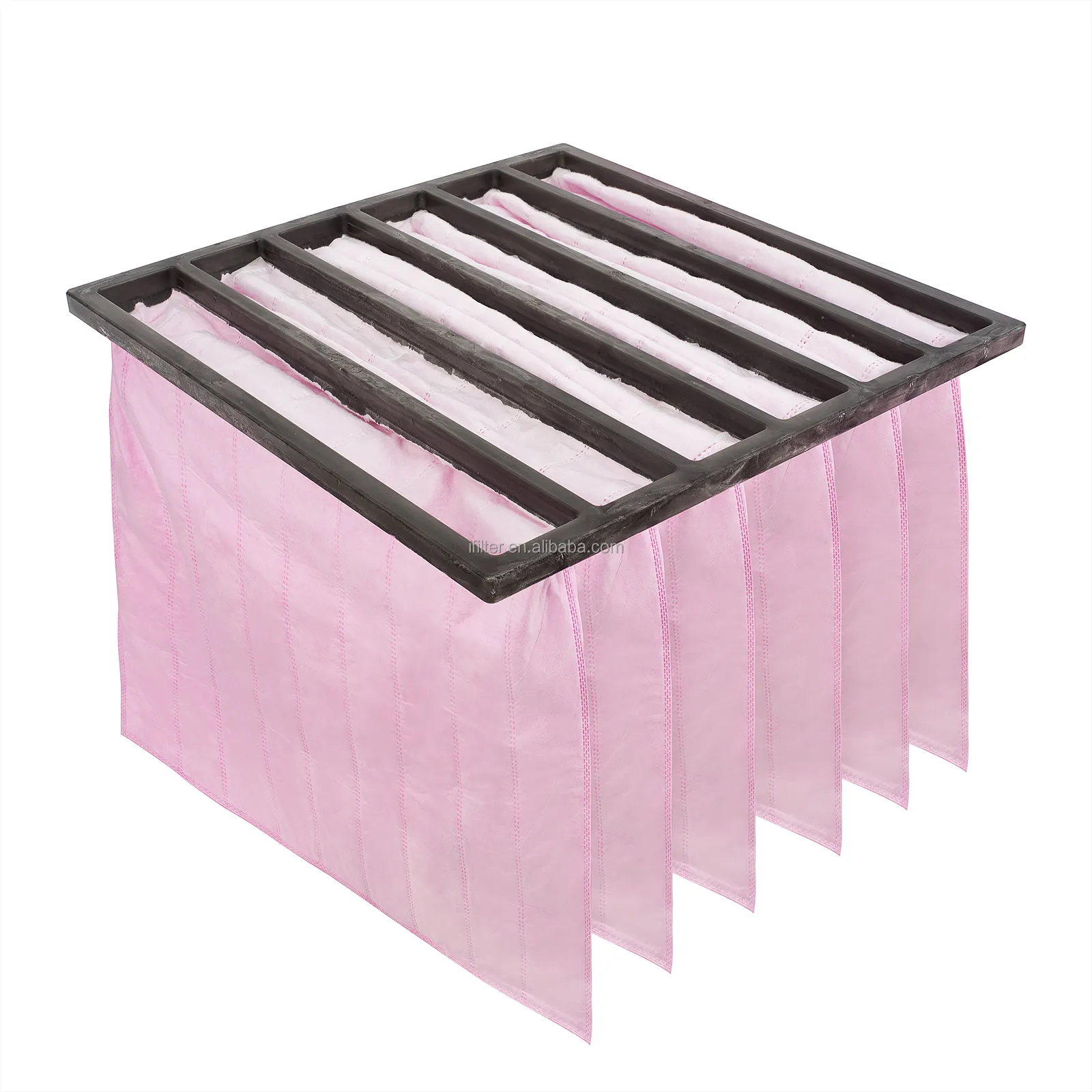 AiFilter Wasch barer Kunstfaser-Industria-Beutel filter Kunststoff rahmen F7 Luftfilter mit mittlerer Wirkung 592*592*600mm