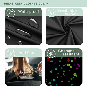 Capa de Peluquería Personalizada con Logotipo, Delantal de Estilista, Impermeable, de Poliéster, con Orificios para las Manos y <span class=keywords><strong>el</strong></span> Codo - Product Image 3