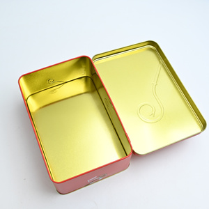 Food Grade Eco-Friendly Recyclable Rectangular Christmas Tinplate <b>Box</b> Custom Logo Printed <b>Metal</b> Hook for Holiday Candy Sweets - Product Image 4