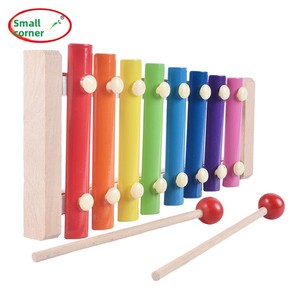 <span class=keywords><strong>Xylophone</strong></span> en bois éducatif pour enfants - Ensemble de 6 pièces avec emballage en boîte colorée - Instrument à percussion manuel à <span class=keywords><strong>octaves</strong></span> - Product Image 4