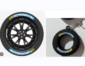 Tùy Chỉnh 3D 2D Mềm PVC Cao Su Silicone Lốp Hình Dạng Độ Dày 2Cm Emboss Khắc In Khuyến Mại Quà Tặng Keychain <span class=keywords><strong>Keyring</strong></span> - Product Image 2