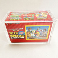 Vitrine d'exposition en acrylique moderne japonaise Mario Luigi XY Break, taille personnalisée, surface polie de haute qualité, boîte TCG