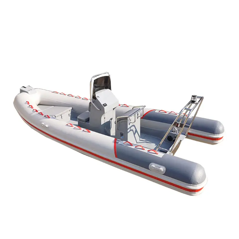 Bateau gonflable de luxe, en fibre de verre, grande vitesse, 5.8 m, livraison gratuite en chine