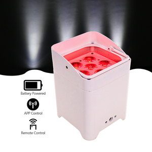 Không dây DMX 6x18W IP65 không thấm nước dẫn mệnh rửa ánh sáng pin Powered rgbwa UV 6in1 uplights cho DJ Sân khấu đám cưới & tổ chức sự kiện - Product Image 3