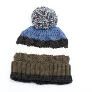 Manufacturer Supplied Korean Style Winter Knitted Hats Thickened <b>Variegated</b> Cable Knit Jacquard Dot <b>Yarn</b> Warm Clothing Masks - Product Image 2