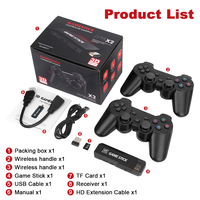 Console de jeu vidéo TV Game Stick 4K HD avec 128 Go intégrés, 40 000 jeux rétro, console de jeu portable pour PS1/PSP/GBA/N64/SEG