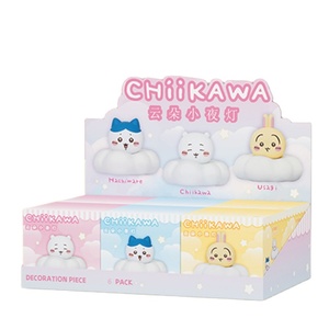Lot de 8 boîtes mystères de figurines lumineuses nuageuses Chiikawa, inspirées de l'<span class=keywords><strong>anime</strong></span> japonais, objets de collection, jouets d'anniversaire pour enfants, idéal comme cadeau - Product Image 1
